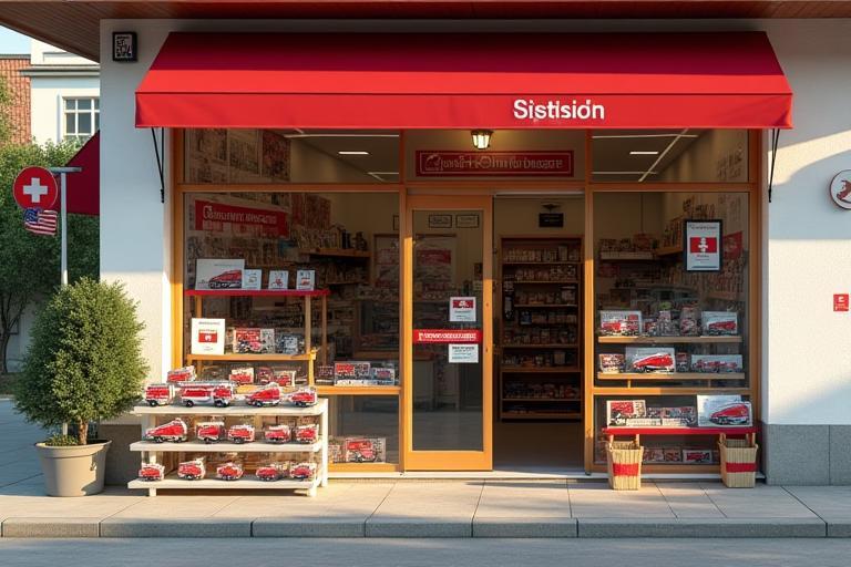 Tankstelle mit Vignettenverkauf